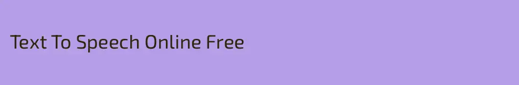 Text To Speech Online Free